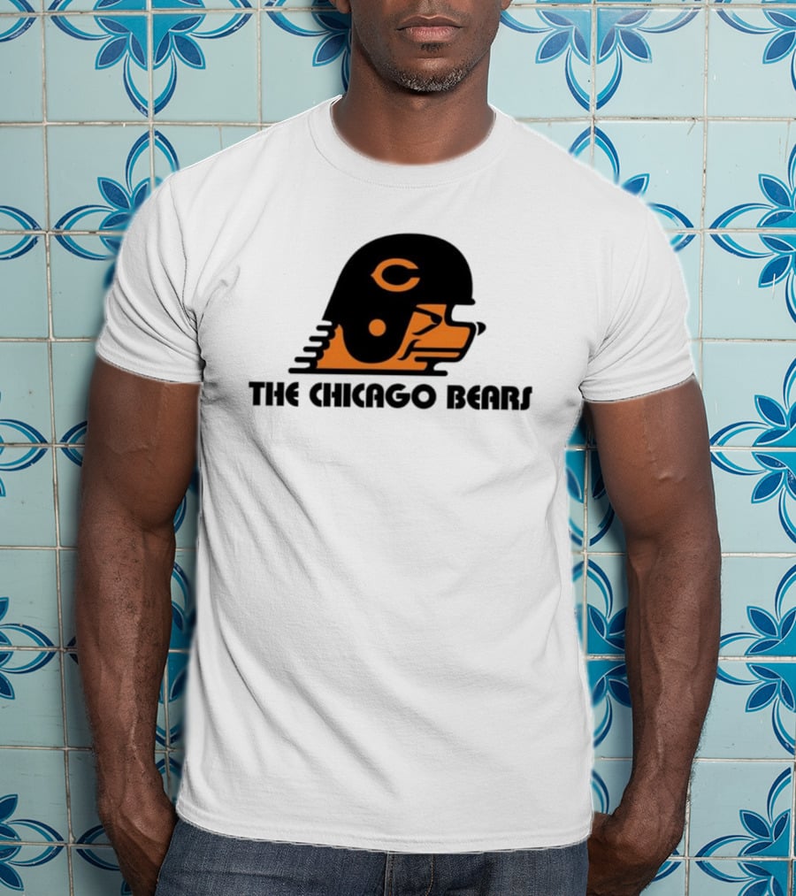 The Chicago Bears Helmet Logo And Balaclava T-Shirt