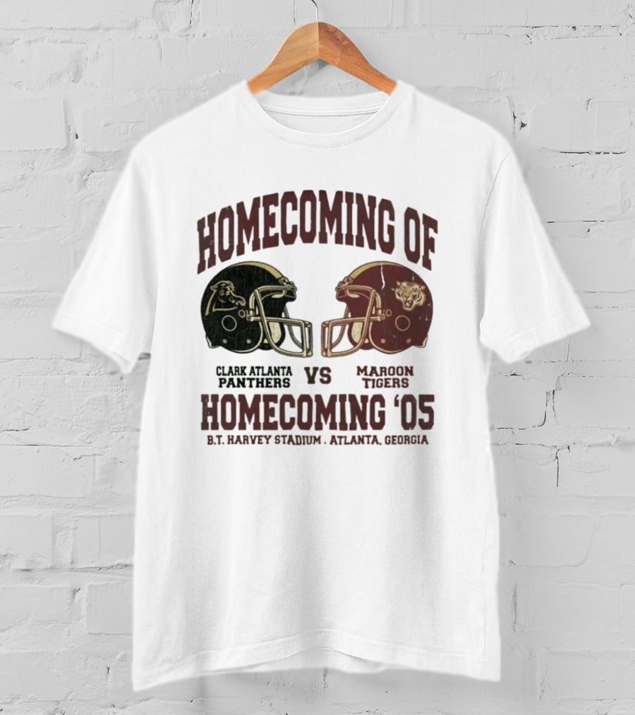 Clark Atlanta Panthers Vs Maroon Tigers Homecoming 2005 B.T. Harvey Stadium Atlanta Georgia T-Shirt