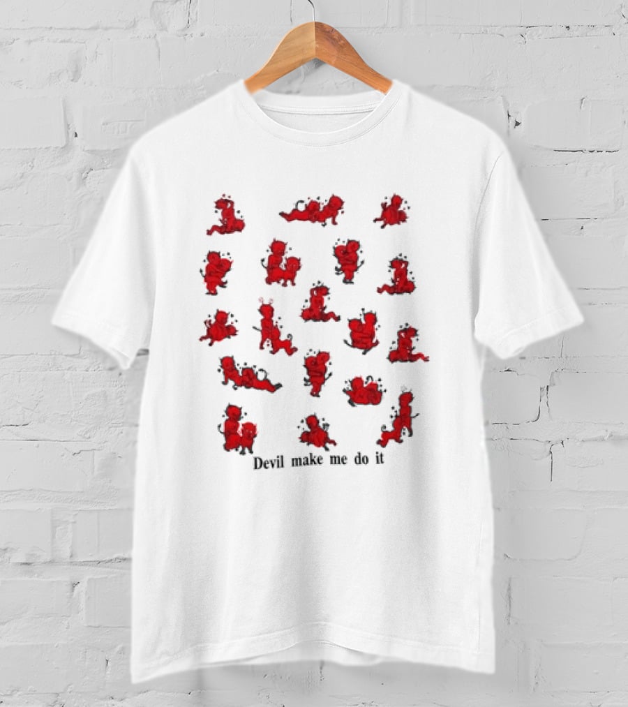 Drake Devil Make Me Do It Mischievous Red Cartoon Characters T-Shirt