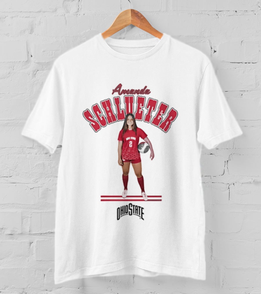 Amanda Schlueter Ohio State Buckeyes Soccer Player T-Shirt