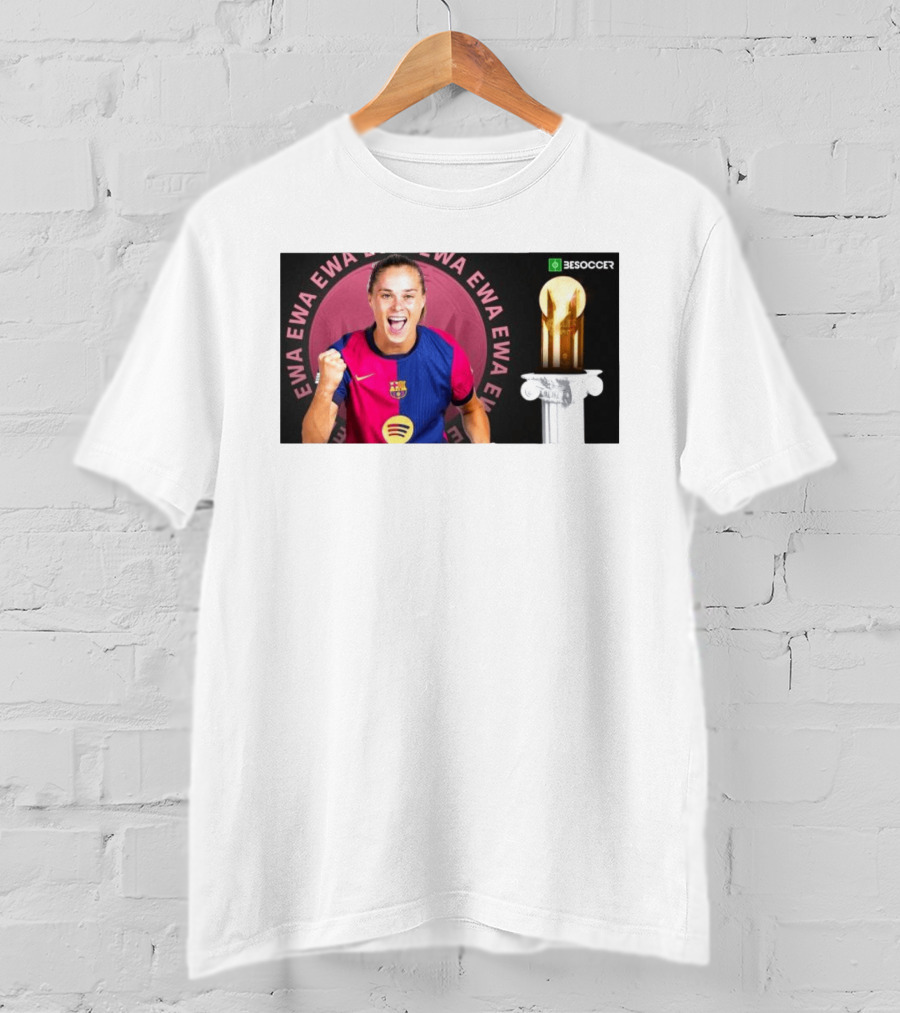 Ewa Pajor 2025 Gerd Muller Trophy Winner Barcelona FC BeSoccer T-Shirt
