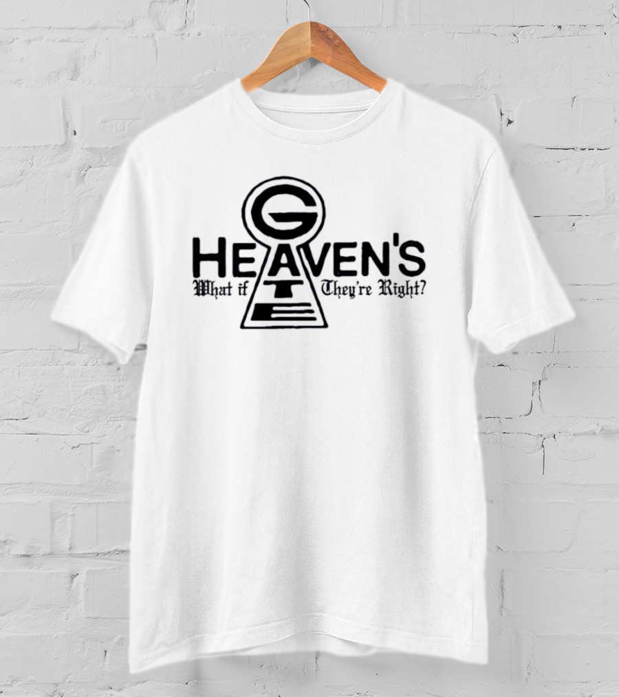 Heaven's Gate Keyhole G Symbol What If They're Right T-Shirt