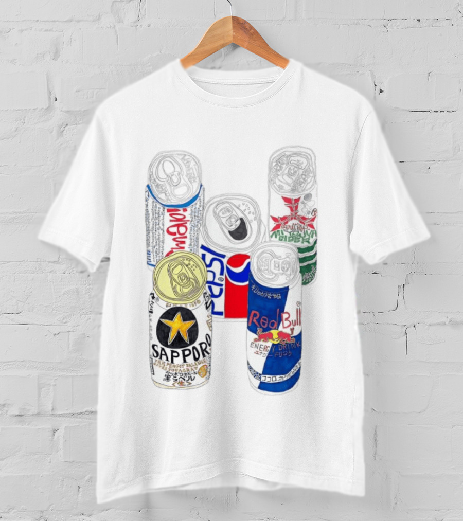 Sapporo Pepsi Mitsuya Cider Red Bull Drink Can T-Shirt