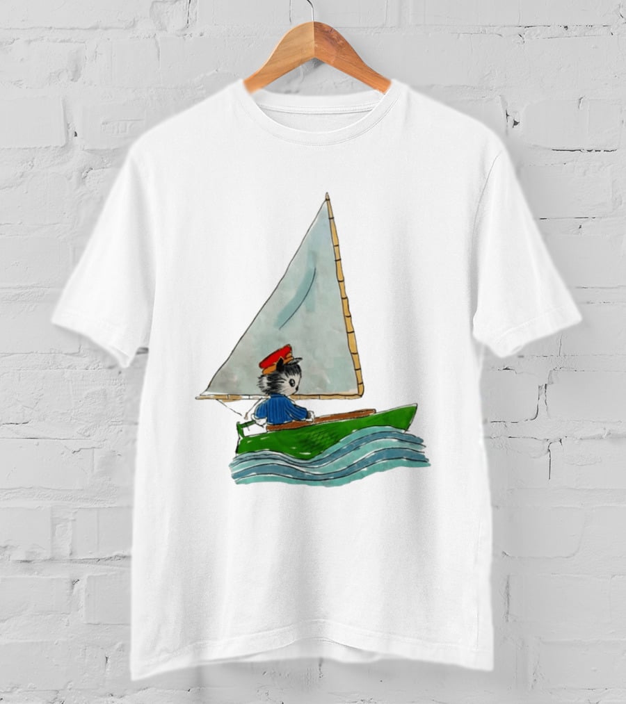 Sailing Kitty With Red Hat I Need To Return From Whence I Came Bestie T-Shirt