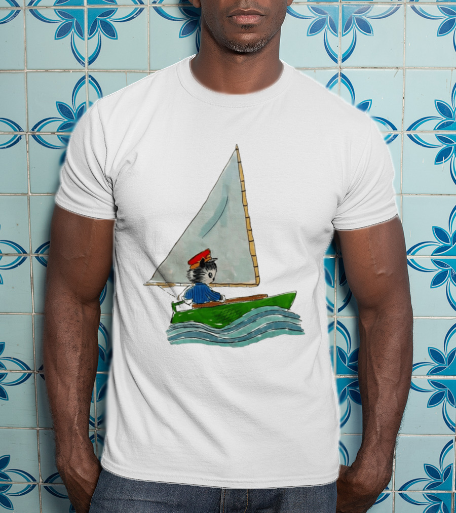 Sailing Kitty With Red Hat I Need To Return From Whence I Came Bestie T-Shirt