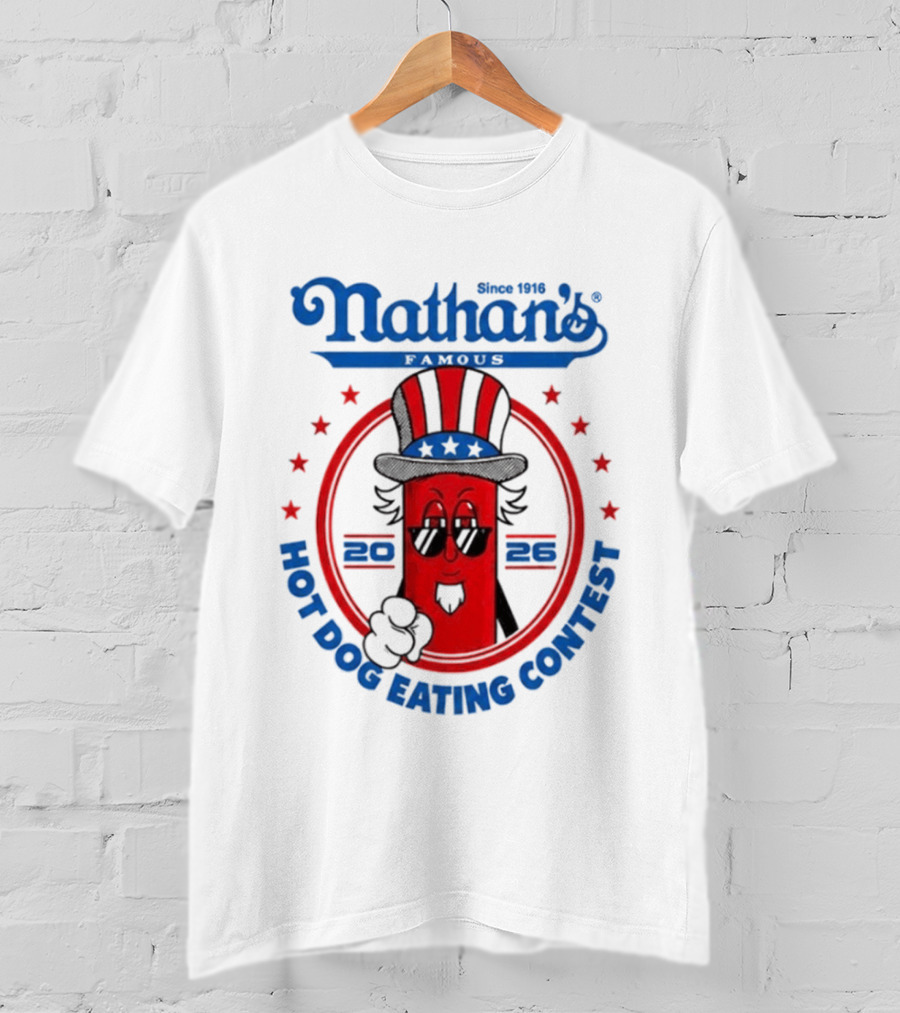 Nathan's Famous 2026 Hot Dog Eating Contest T-Shirt