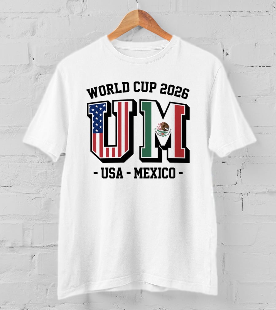 World Cup 2026 USA Mexico Flag UM T-Shirt