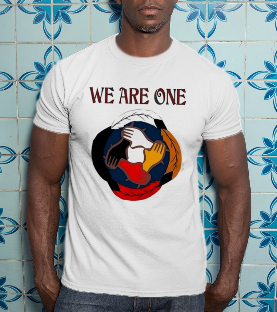 We Are One Multicolored Unity Hands T-Shirt