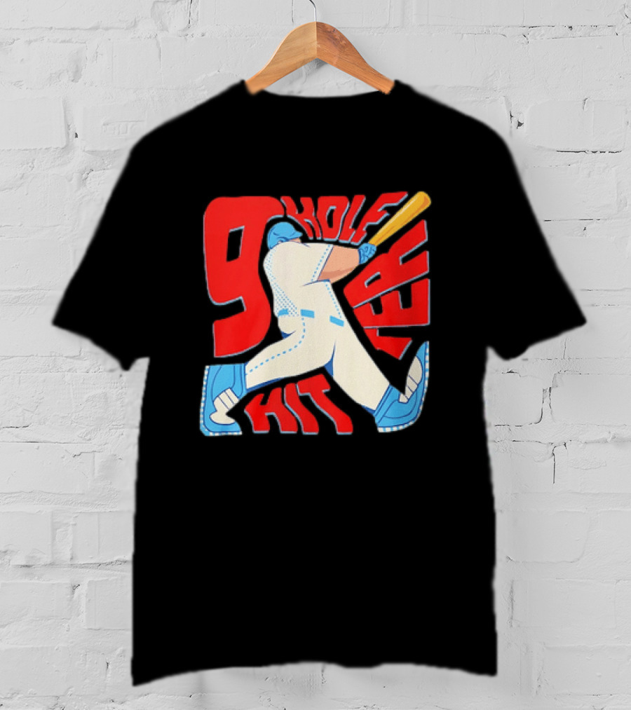9 Hole Hitter Baseball Second Leadoff T-Shirt