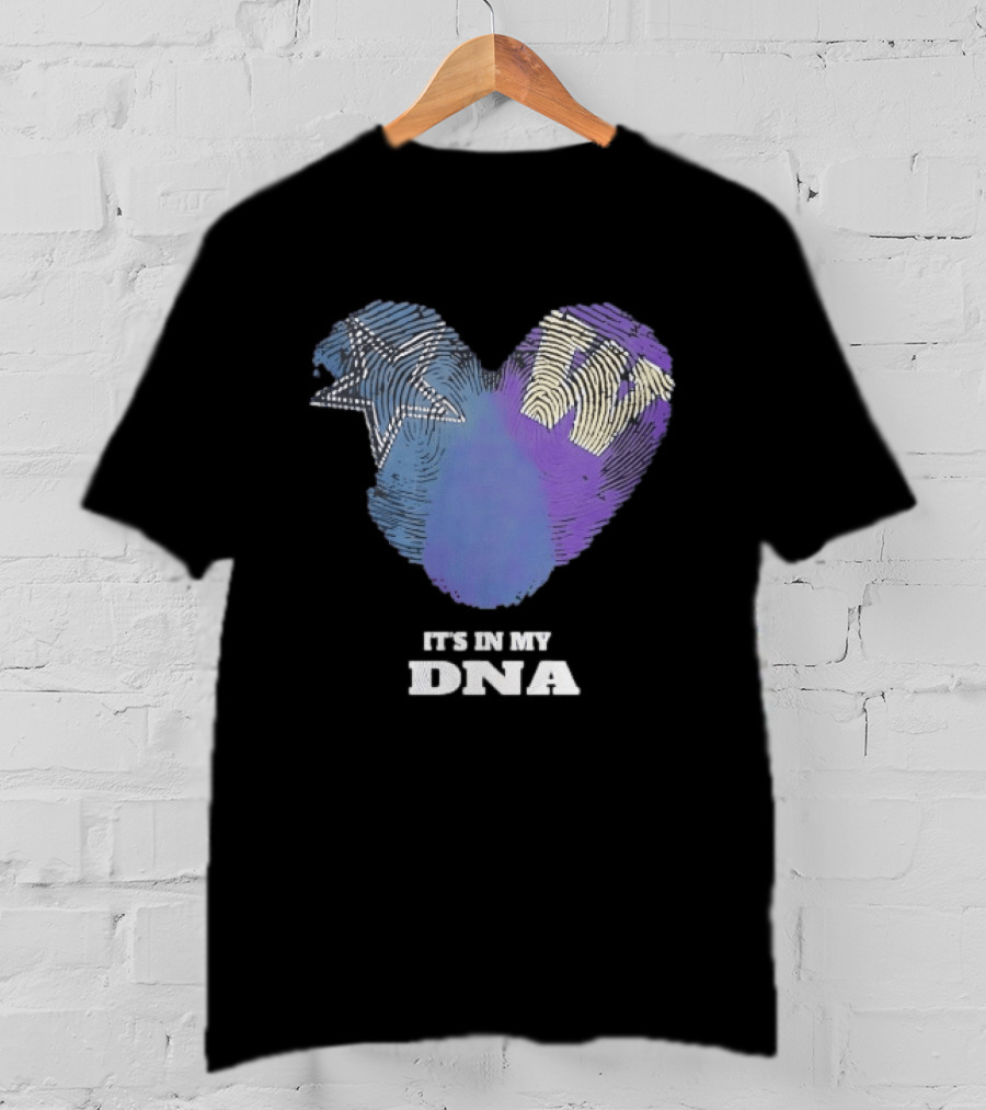 It's In My DNA Dallas Cowboys Star Symbol Fan Pride T-Shirt