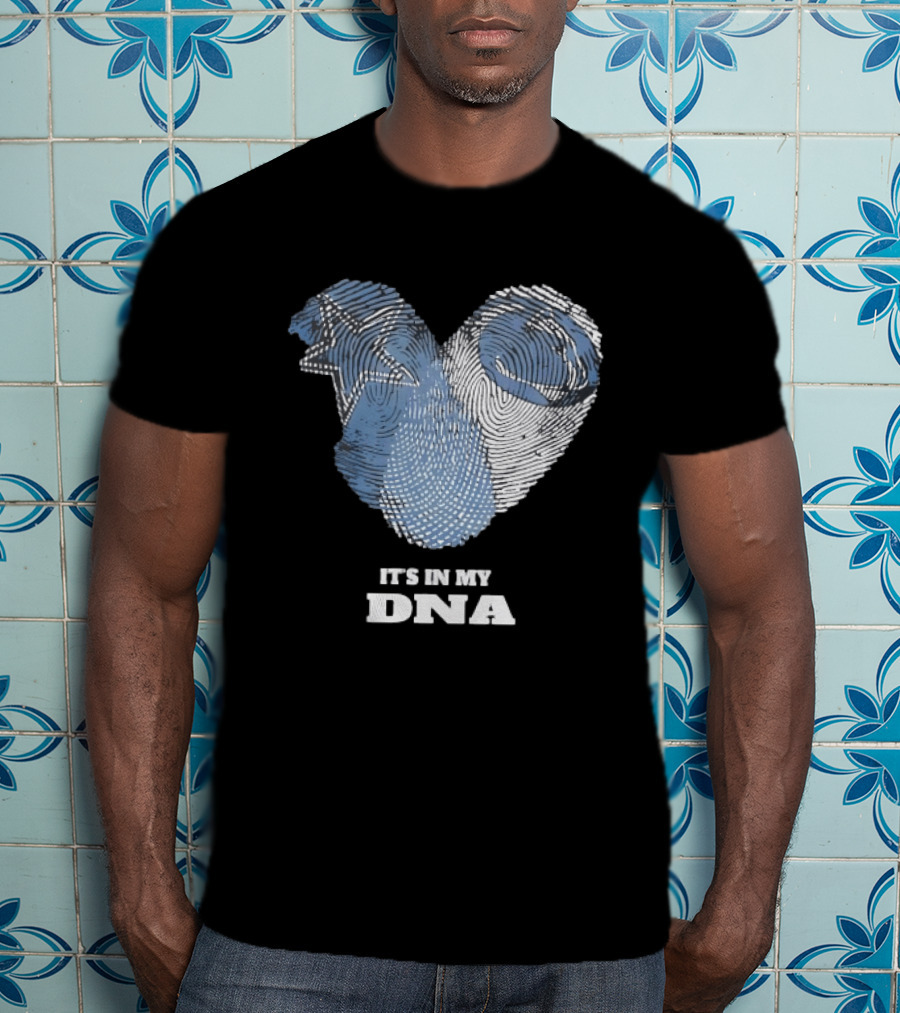 Dallas Cowboys Heart It's In My DNA Football Team Fan Pride T-Shirt