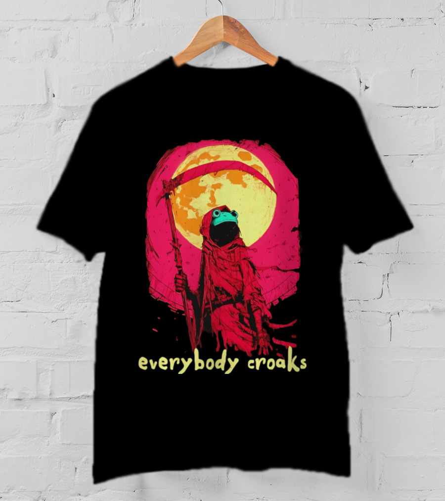 Everybody Croaks Frog Reaper Moon Scene T-Shirt