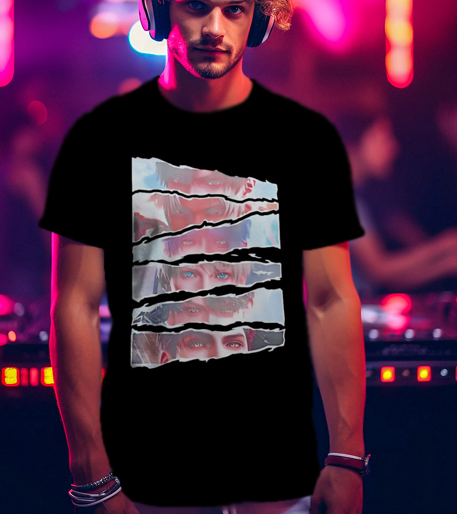 Love And Deepspace Otome Game Character Eyes Collage T-Shirt