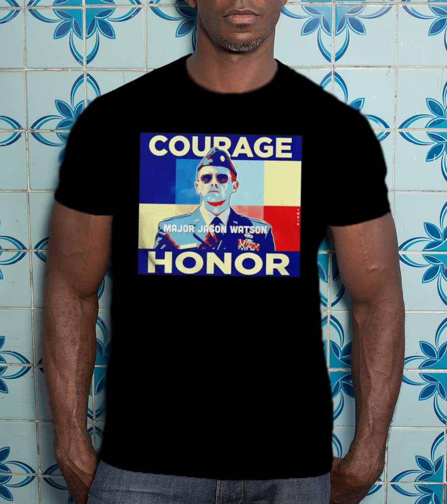 Courage Honor Major Jason Watson Military Tribute By Twain T-Shirt