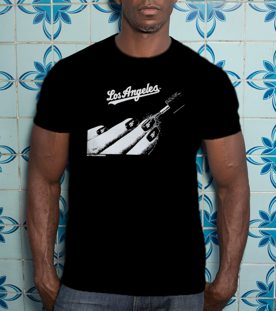Mitchell & Ness Los Angeles Dodgers Nail Polish MLB T-Shirt