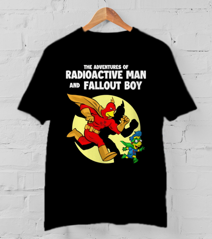 The Adventures Of Radioactive Man And Fallout Boy Comic Hero Duo T-Shirt