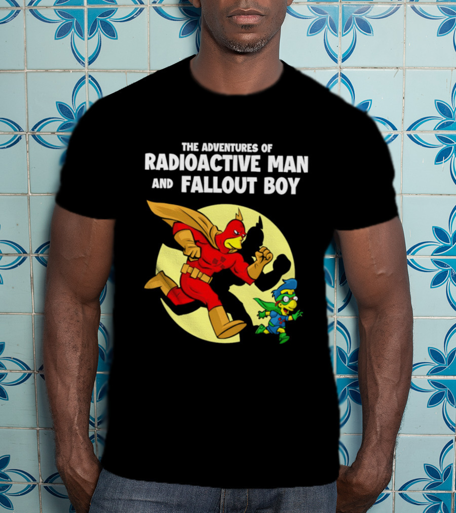 The Adventures Of Radioactive Man And Fallout Boy Comic Hero Duo T-Shirt