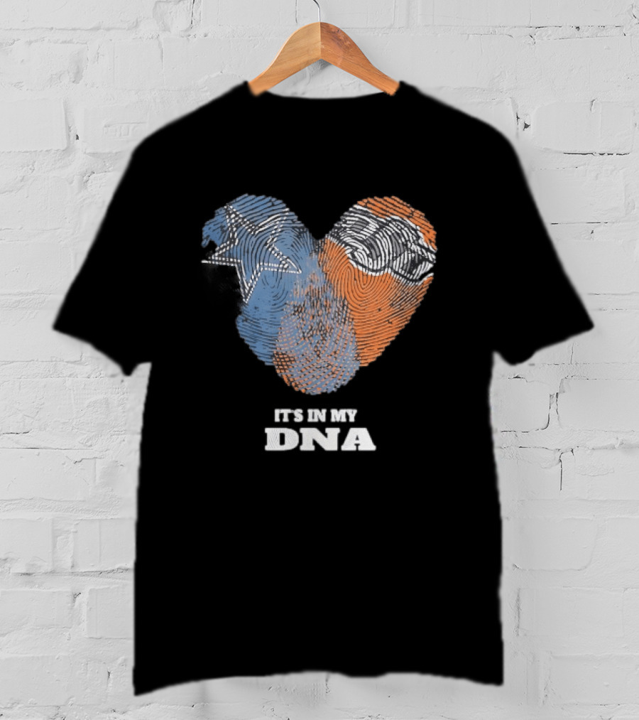 Texas Longhorns It's In My DNA Fingerprint Heart T-Shirt