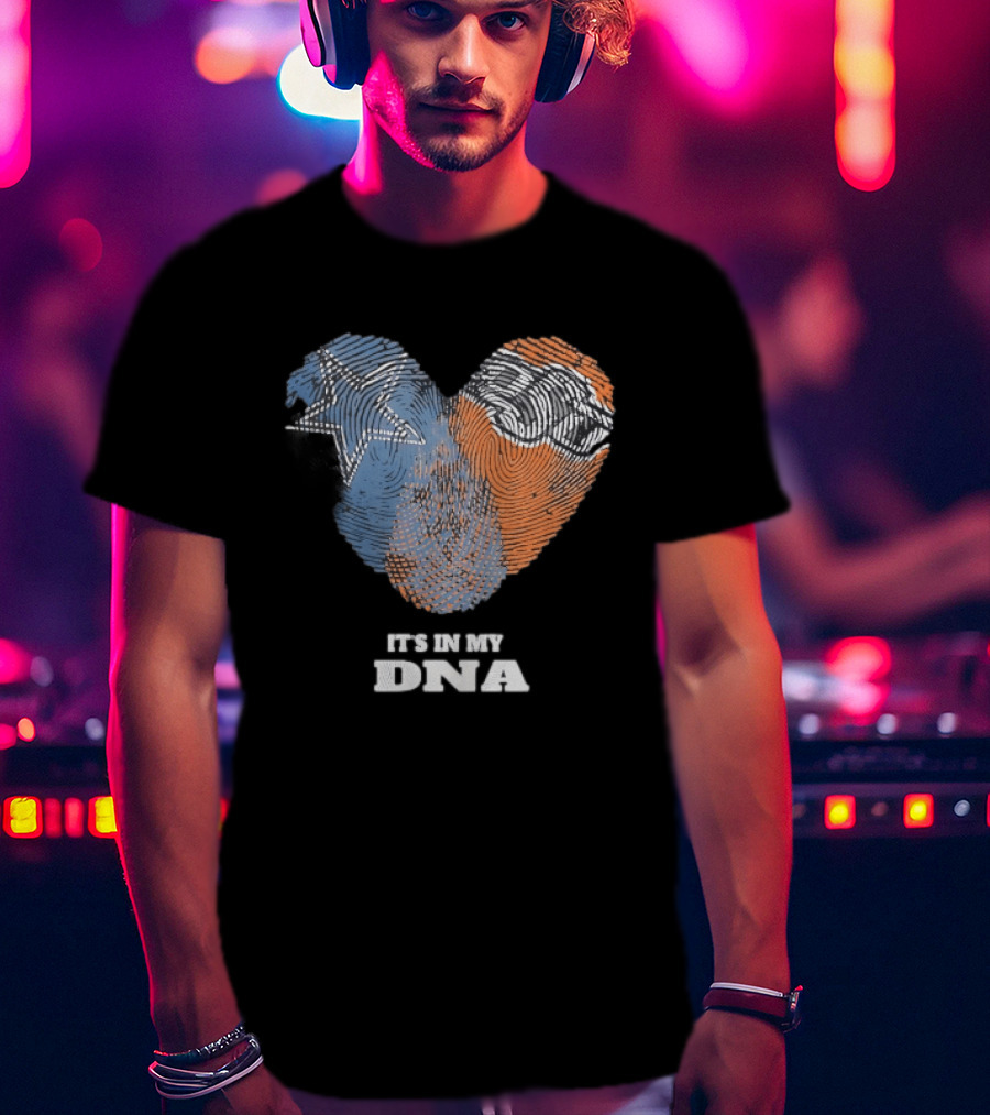 Texas Longhorns It's In My DNA Fingerprint Heart T-Shirt