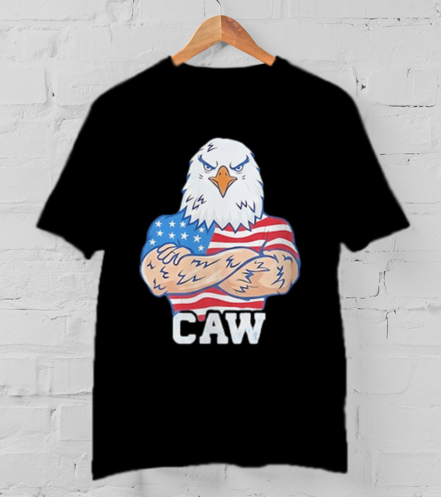 Pat McAfee Eagle Caw American Flag 4th Of July T-Shirt