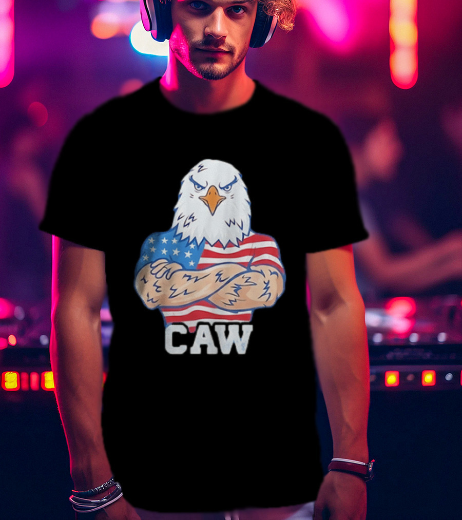 Pat McAfee Eagle Caw American Flag 4th Of July T-Shirt
