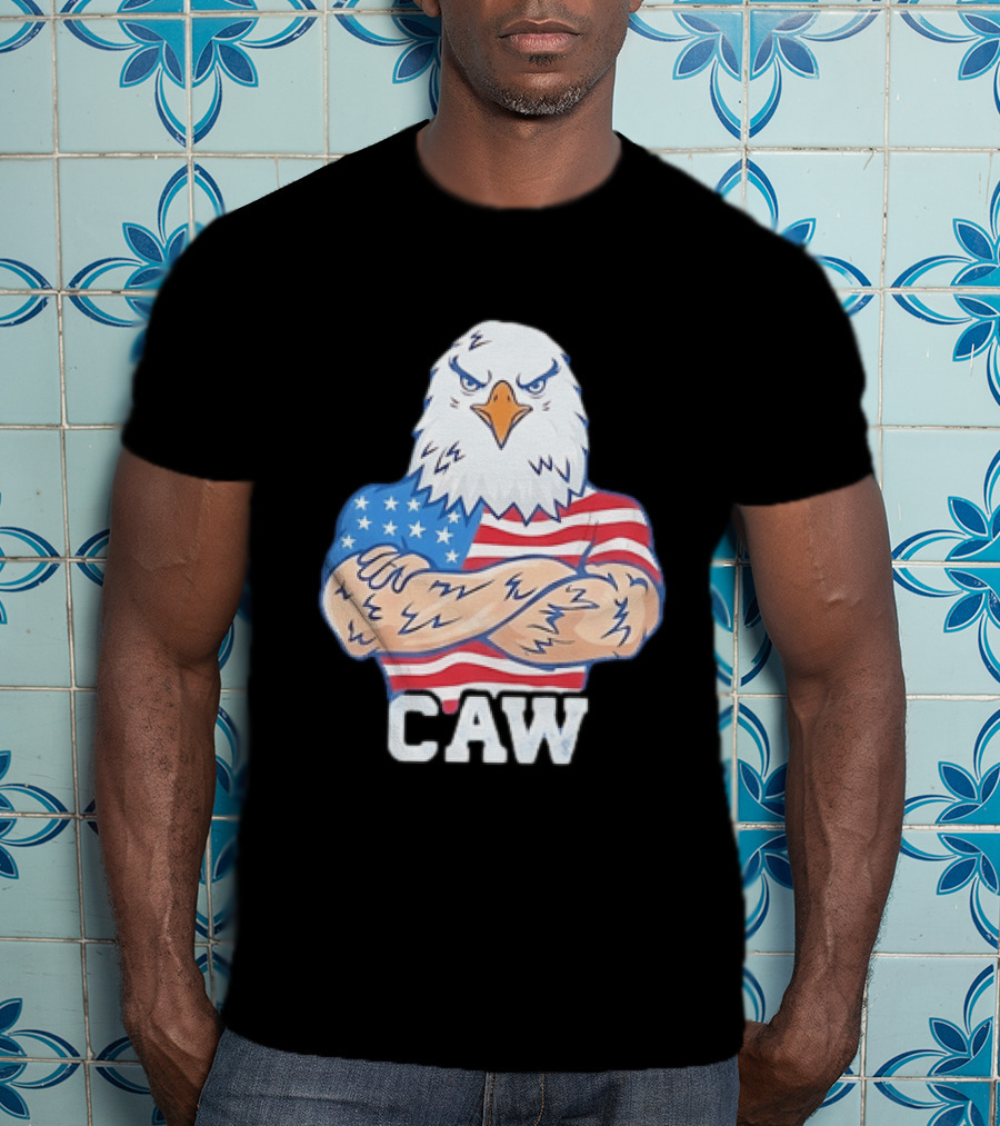 Pat McAfee Eagle Caw American Flag 4th Of July T-Shirt