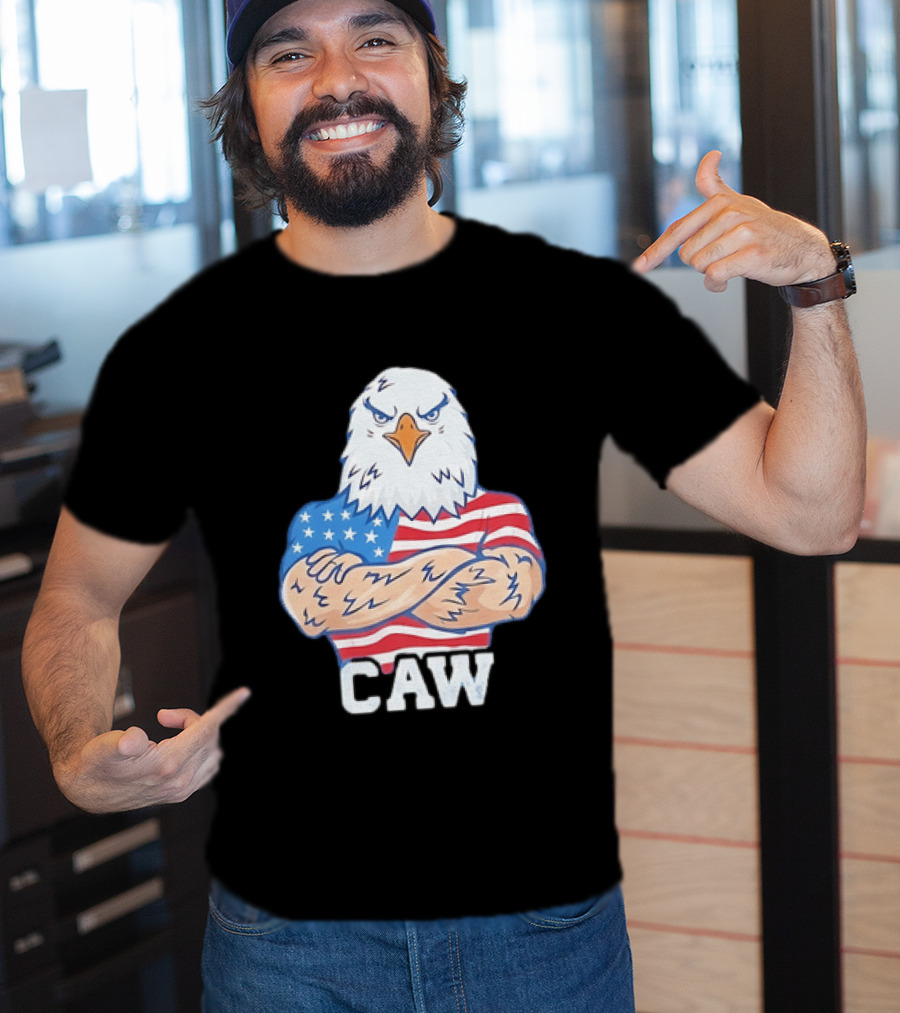 Pat McAfee Eagle Caw American Flag 4th Of July T-Shirt