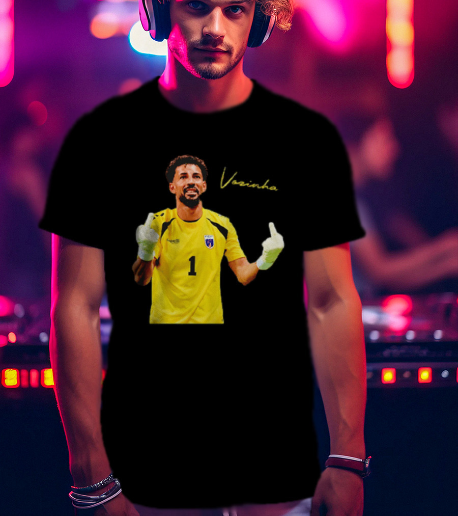 Vozinha Cape Verde National Team Number 1 Player Gesture T-Shirt