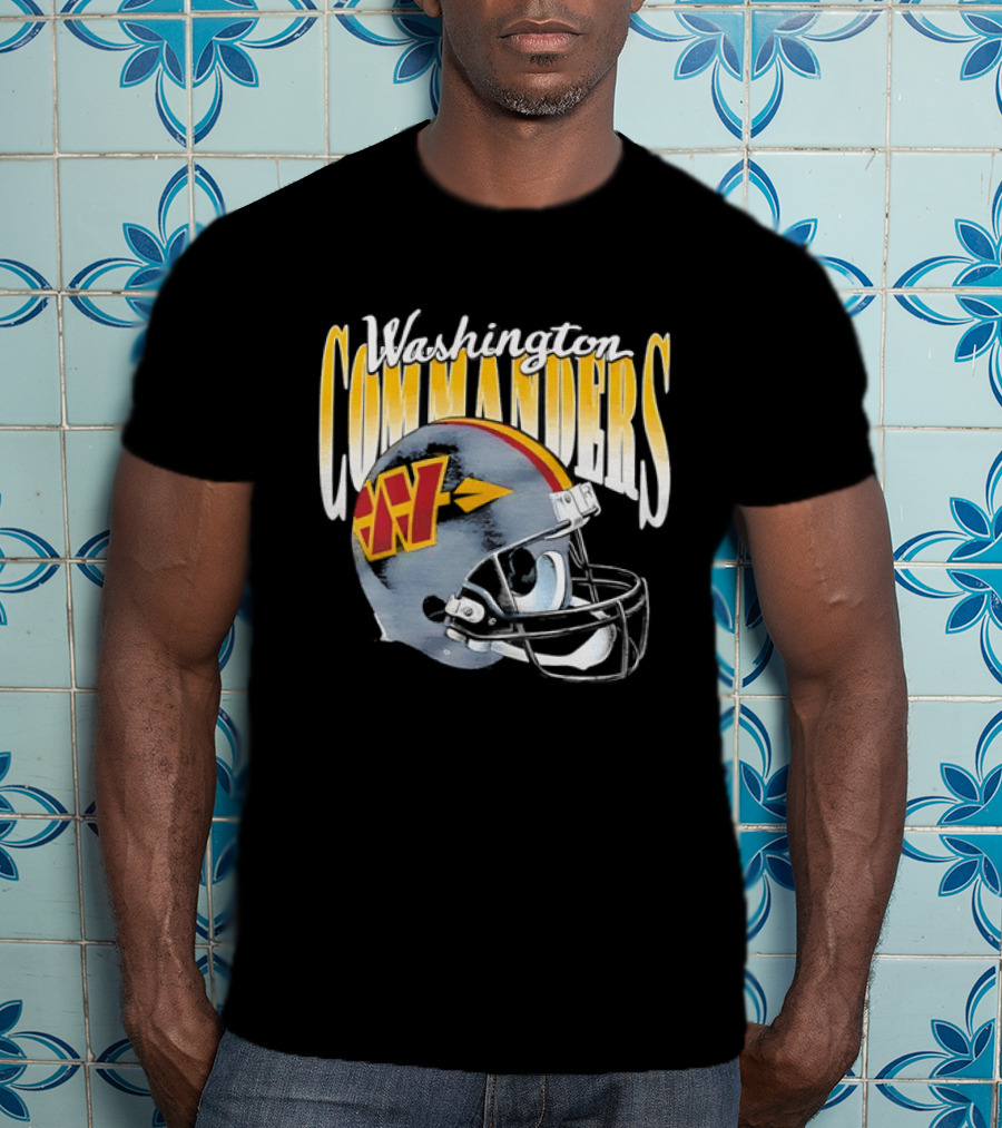 Washington Commanders Football Helmet Men's T-Shirt