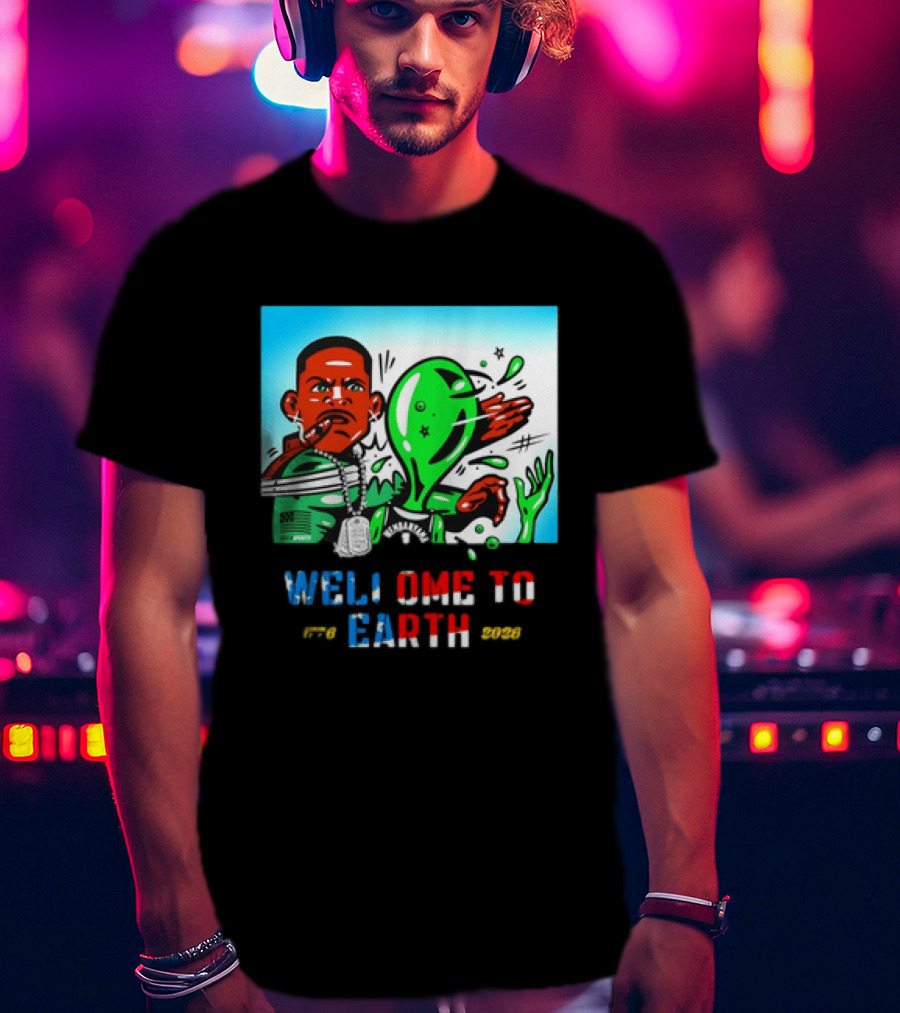 Victor Wembanyama San Antonio Spurs Welcome To Earth 1776 2026 T-Shirt