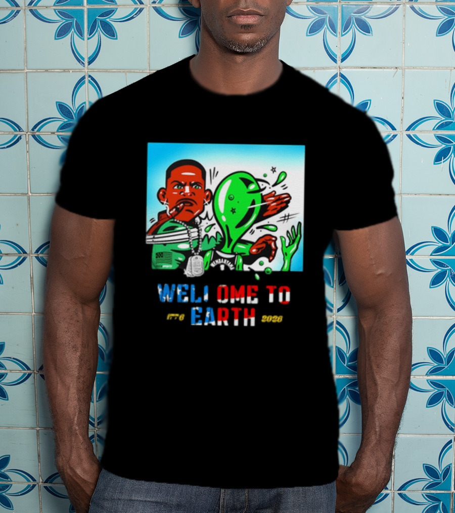 Victor Wembanyama San Antonio Spurs Welcome To Earth 1776 2026 T-Shirt