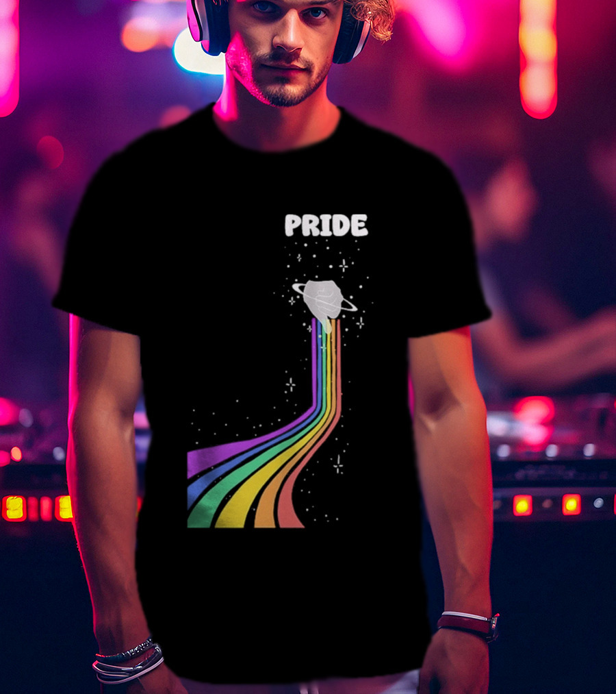 Pride Rainbow Space Hand Magic T-Shirt