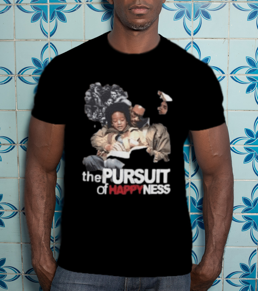 The Pursuit Of Happyness Will Smith Jaden Smith Movie Scene T-Shirt