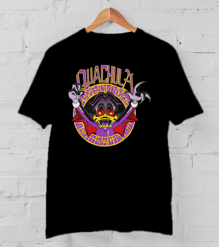 Quackula Vampire Duck Halloween Cartoon T-Shirt
