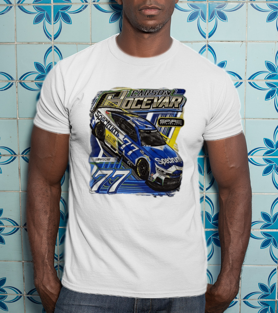 Carson Hocevar 77 Spectrum Chevrolet Camaro Spire Motorsports NASCAR Racing Team T-Shirt