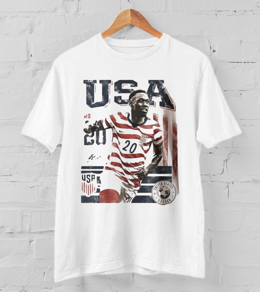 USA Soccer No. 20 United States Soccer Folarin Balogun T-Shirt