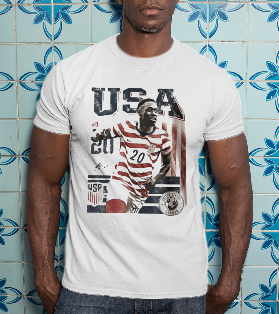 USA Soccer No. 20 United States Soccer Folarin Balogun T-Shirt