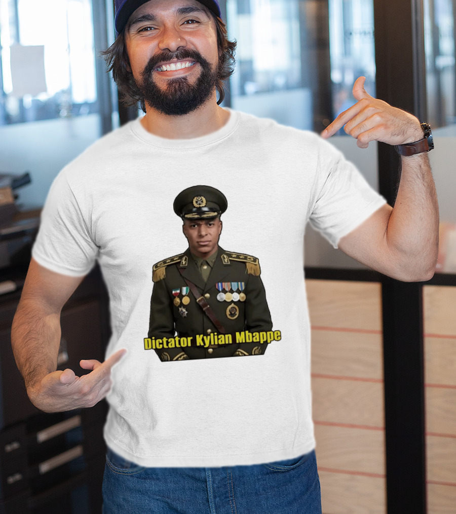 Kylian Mbappe France National Team Dictator Kylian Mbappe Military Uniform T-Shirt
