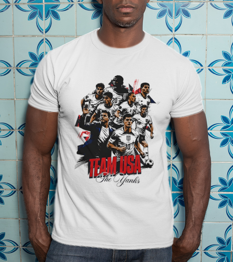 Team USA The Yanks USMNT Collage T-Shirt