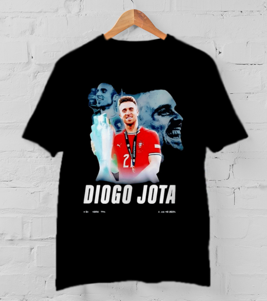 Diogo Jota Portugal National Football Team Collage 4 Dezembro 1996 8 Julho 2026 T-Shirt