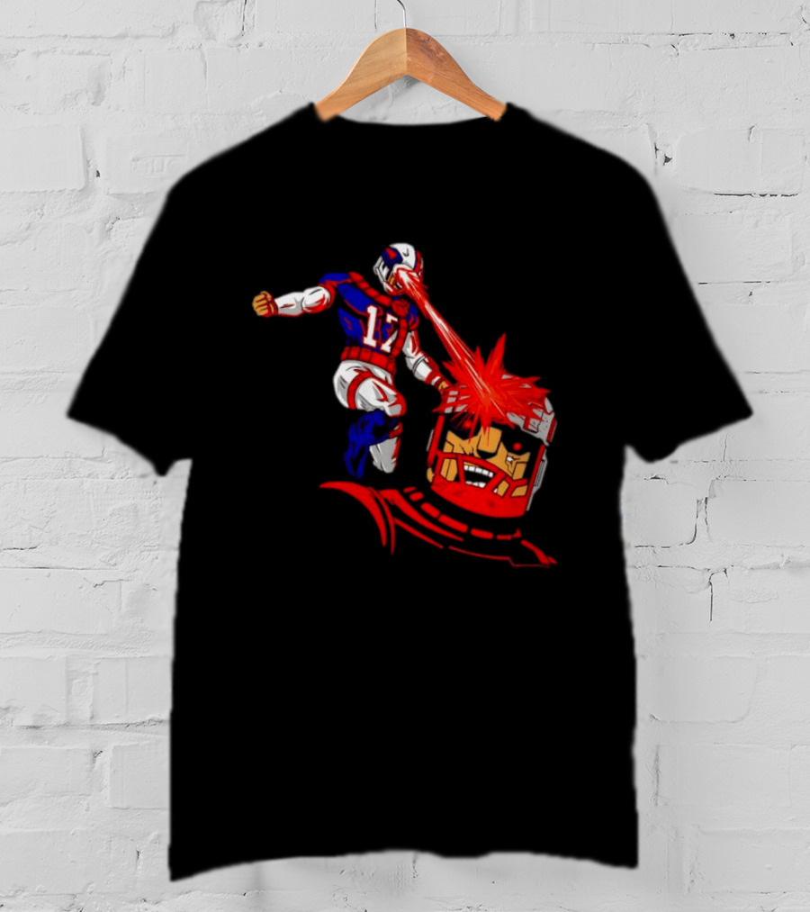 Buffalo Bills Josh Allen Laser Eyes Vs. Bo Jackson Battle Arena T-Shirt