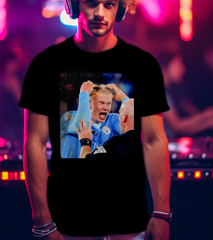 Erling Haaland Manchester City Emotional Reaction T-Shirt