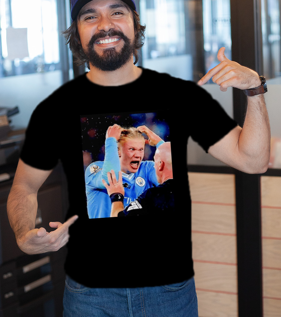 Erling Haaland Manchester City Emotional Reaction T-Shirt