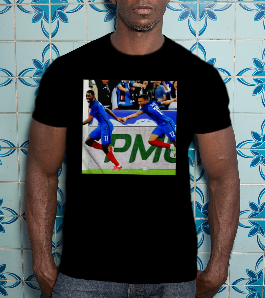 France National Team Kylian Mbappé Ousmane Dembélé Celebration T-Shirt