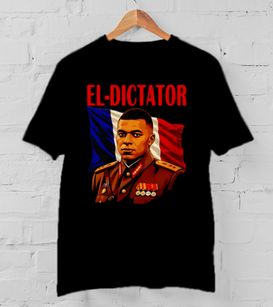 Kylian Mbappe El Dictator French Flag Concept T-Shirt