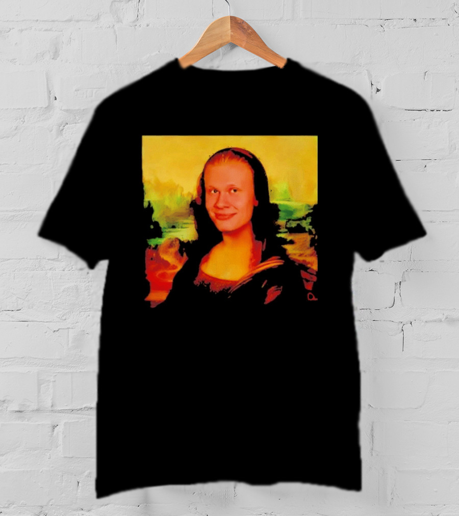 Mona Lisa Erling Haaland Manchester City Meme T-Shirt