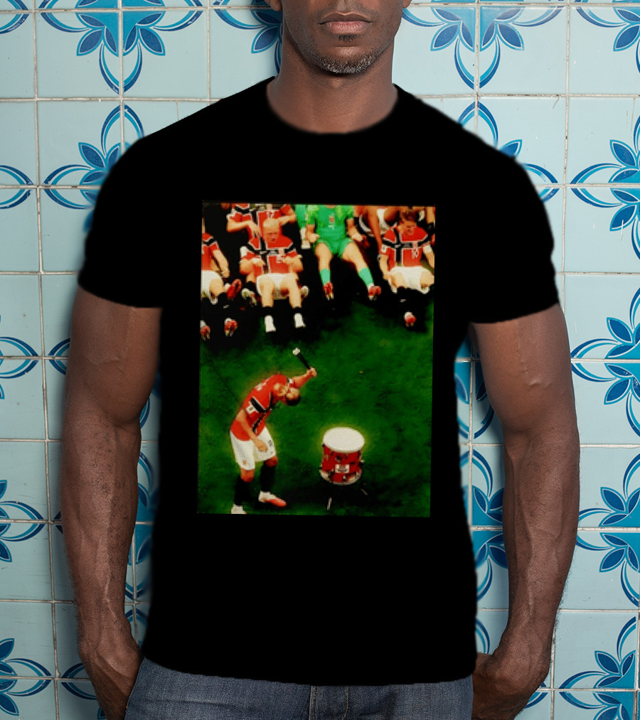 Erling Haaland Norway Football Team Drummer Celebration 26WC T-Shirt