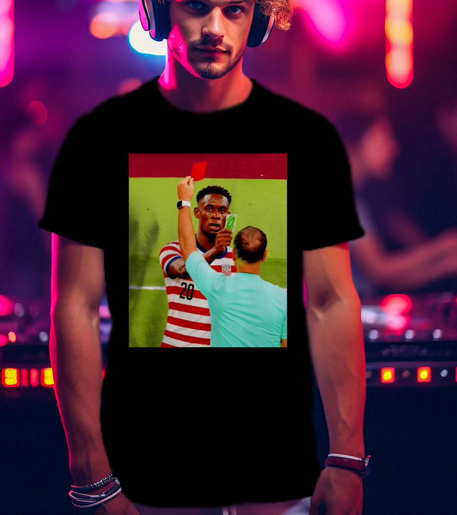 Folarin Balogun USMNT Number 20 Reverse Card Meme Soccer T-Shirt