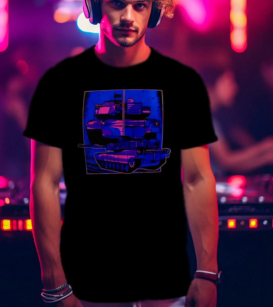 Night Crawler Military Tank Armored Vehicle Dual Palettes T-Shirt