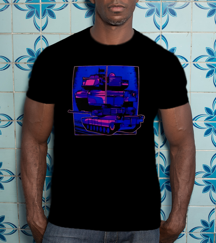 Night Crawler Military Tank Armored Vehicle Dual Palettes T-Shirt
